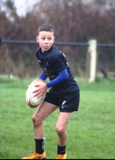Rhys Tennick - looks to pass Rhys Tennick - looks to pass